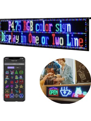 Powermaster PM-23829 23,2X102CM Kayan Yazı LED Tabela