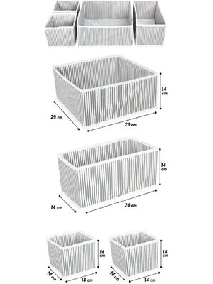 MTD Store Çekmece Düzenleme Kutu Seti Organizer 4lü Set