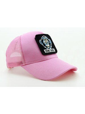 City Goat Trucker (Nakışlı) Mobi Gang Logolu Unisex Pembe Şapka (Cap)