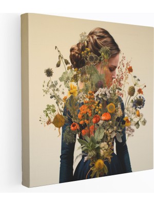 Painted Anarchy Kır Çiçeği Kanvas Duvar Dekorasyonu - Kır Çiçeği, Duvar Süslemesi, Ev Dekorasyonu, Kır Çiçeği, 30X30