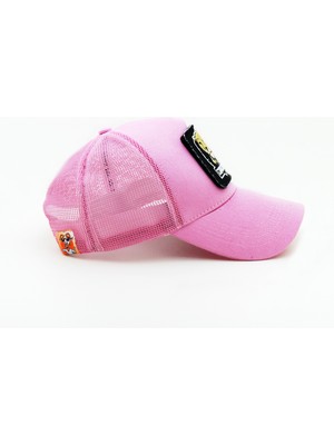 City Goat Trucker (Nakışlı) Bear Logolu Unisex Pembe Şapka (Cap)