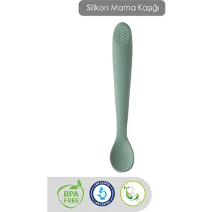Meleni Baby Diş Kaşıyıcı Bebek Mama Kaşığı - Silikon Mama Kaşığı