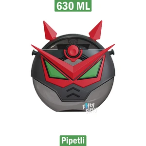 Cocosmile Özel Kutulu 630 ml Pipetli Robot Temalı Tritan Su Matarası Boyun Askılı