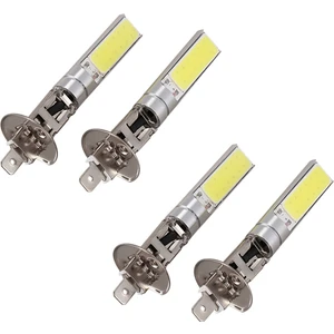 4x H1 Beyaz 6000K 7.5W Cob LED Smd Drl Sürüş Sis Farı Başkanı Ampul (Yurt Dışından)