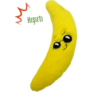 Köpek Oyuncağı Peluş Muz Toksik Madde Içermeyen Sesli Köpek Oyuncağı Köpek Uyku Arkadaşı