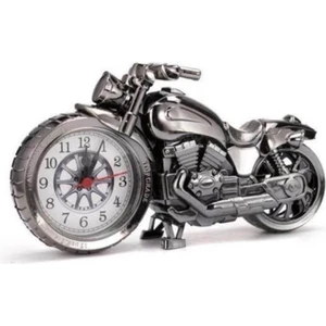 Motosiklet Masa Saati Retro Alarmlı Ev Ofis Masa Saati Hediye Süs