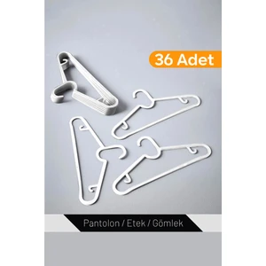 36 Adet - Elbise, Fular, Gömlek, Tişört Askısı Kırılmaz Askı