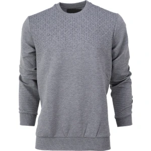 Erkek Mevsimlik Doğal Pamuklu Şık Sweatshirt Bisiklet Yaka Panolu Uzun Kollu Rahat Kesim Tam Kalıp