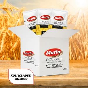 Mutlu Makarna Gurme Büyük Yüksük Makarna 500 gr x 20 Adet