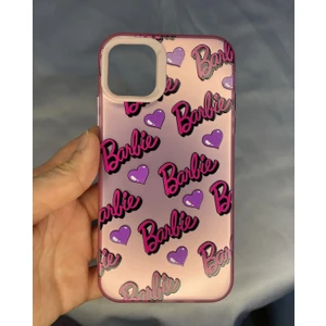Case 4u Apple iPhone 15 Uyumlu Barbie Kalp Hologram Telefon Kılıfı C4U-150
