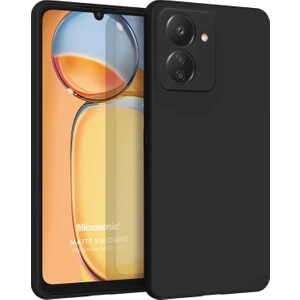 Matte Silicone Xiaomi Redmi 13C Kılıf Siyah