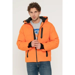 Jack & Jones Jcoheat Puffer Jacket Sn Turuncu Erkek Mont 12215507-Manda