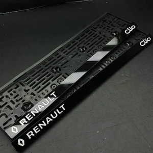 Renault Clio Lüx Parlak Pleksi Takmatik Plakalık (Ön-Arka Takım)