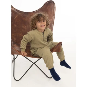 Little Gusto Bürümcük Kapitone Bebek Tulumu Haki
