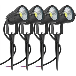 4 Paket Bahçe Spot Işıklar Dış Mekan Peyzaj LED Lamba Yolu Yard Su Geçirmez (Yurt Dışından)