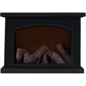 Elektrikli Şömine Fener LED Alev Günlüğü Etkisi Dikdörtgen Yangın Yeri Fener Ev Dekor Için Kapalı Noel Süsleri (Yurt Dışından)