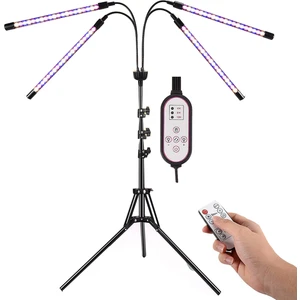Kapalı Bitkiler Için LED Büyütme Işıkları Ayarlanabilir Tripod Standı ile Tam Spektrumlu Bitki Işık, Zemin Büyütme Lambası Abd Tak (Yurt Dışından)
