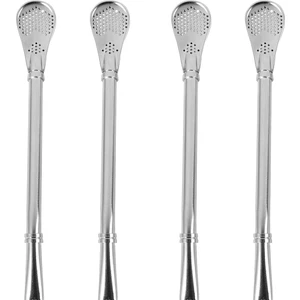 4 Parça Set - Paslanmaz Çelik Yerba Mate Çayı Bombilla Su Kabağı Içme Pipeti Filtreli (Yurt Dışından)