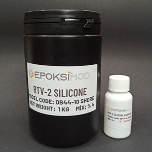 Rtv 2 Kalıp Silikonu 1. Sınıf Yumuşak Sıvı Silikon 1 kg 10 Shore Beyaz Renk