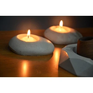 Taş Görünümlü, Tealight Mumluk, Dekoratif Obje Silikon Kalıp K-1030