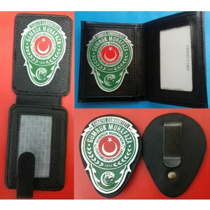 2-Ad Gümrük Muhafaza  Rozetli Cüzdanı,kemer Rozeti 1AD Al,sadece Kurum Adresine Gönderilir