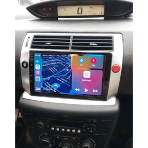 Citroen C4 2005-2010 Yıl Android Sürüm 13 Kablosuz Carplay Navigasyon Multimedya 9 Inç Ekran 2gb Ram 32GB Rom Hafıza
