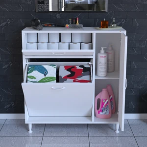 Modilayn YENİCE 90 x 97 x 32,5 cm Çamaşır Hazneli Çok Amaçlı Banyo & Mutfak Dolabı