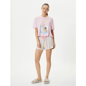 Tom ve Jerry Pijama Takımı Şortlu Kısa Kollu