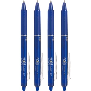 Frixion Ball Clicker Silinebilir Jel Kalem 0.7 mm 4'lü Set Mavi