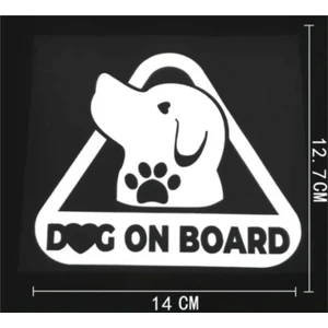 Dog On Board Arabada  Köpek Var Oto Duvar Sticker