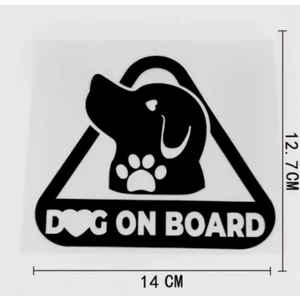 Dog On Board Arabada  Köpek Var Oto Duvar Sticker