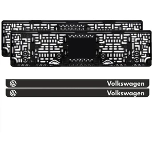 Oto Plakalık Volkswagen Parlak Pleksi Takmatik Plakalık (Takım)