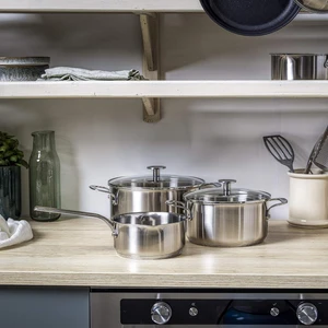 Kitchenaid Çelik 20 - 24 cm Tencere & 16 cm Sosluk Seti