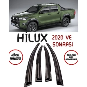 Toyota Hilux Cam Rüzgarlığı 4lü 2020 ve Sonrası