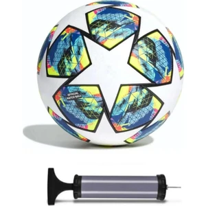 Champions League Tasarımı Dikişli Futbol Topu, 5 Numara + Pompa