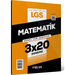 Marka Yayınları 2025 LGS Genel Tüm Konular Matematik 3X20 Deneme