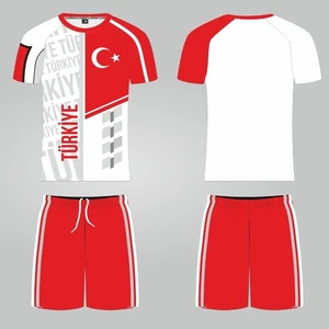 K0164 Türkiye Milli Takım Forması Kırmızı (Isim Yazılır)