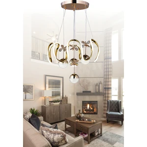 Lüx Aydınlatma BADE LEDLİ GOLD MODERN AVİZE
