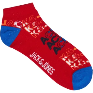 Jack & Jones Color Logo Short Sock Erkek Kırmızı Çorap 12217664-17