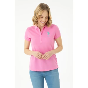 U.S. Polo Assn. Kadın Pembe Tişört Basic 50262695-VR041