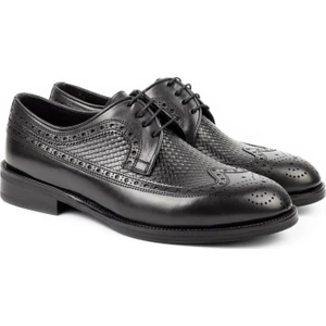 Teide Kösele Taban Deri Derby Klasik Ayakkabı Bağcıklı