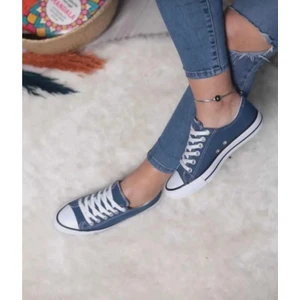 By İmis Shoes Unısex Kısa Keten Sneaker