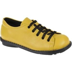 Pullman Hakiki Deri Kadın Casual Ayakkabı 34210   SARI