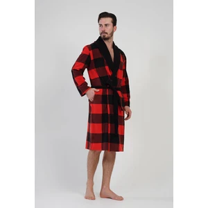 Erkek Şal Yaka Polar Kırmızı Sabahlık 1C0T3N1O62