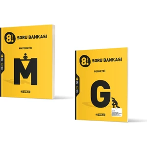 Hız Yayınları 8. Sınıf Matematik ve Geometri Soru Bankası 2'li Set