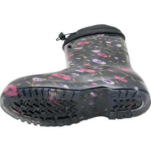 Çiğdem Kundura Çiğdem Içi Tüylü Çiçekli Lastik Çizme  - Renkli - 40 - ST01600-RENKLİ-40