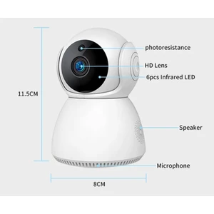Tuyam Smart Wifi V380pro Hareket Sensörlü Güvenlik Kamera