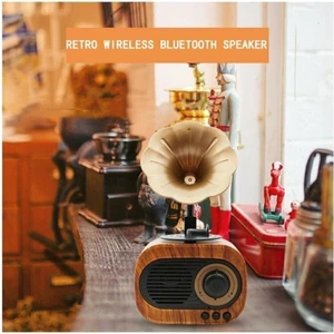 B5 Nostaljik Mini  Gramofon Bluetooth/usb/sd Speaker B5T