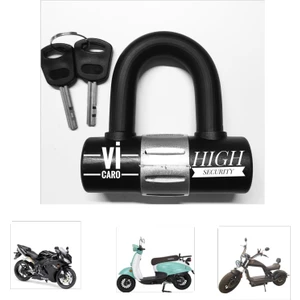 Vi Caro Motorsiklet Kesilmez U Bar Disk Kilidi Disk Kilit
