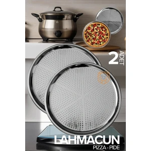 Lahmacun Pizza Pide  Pişirme Tepsisi 2 Li Set